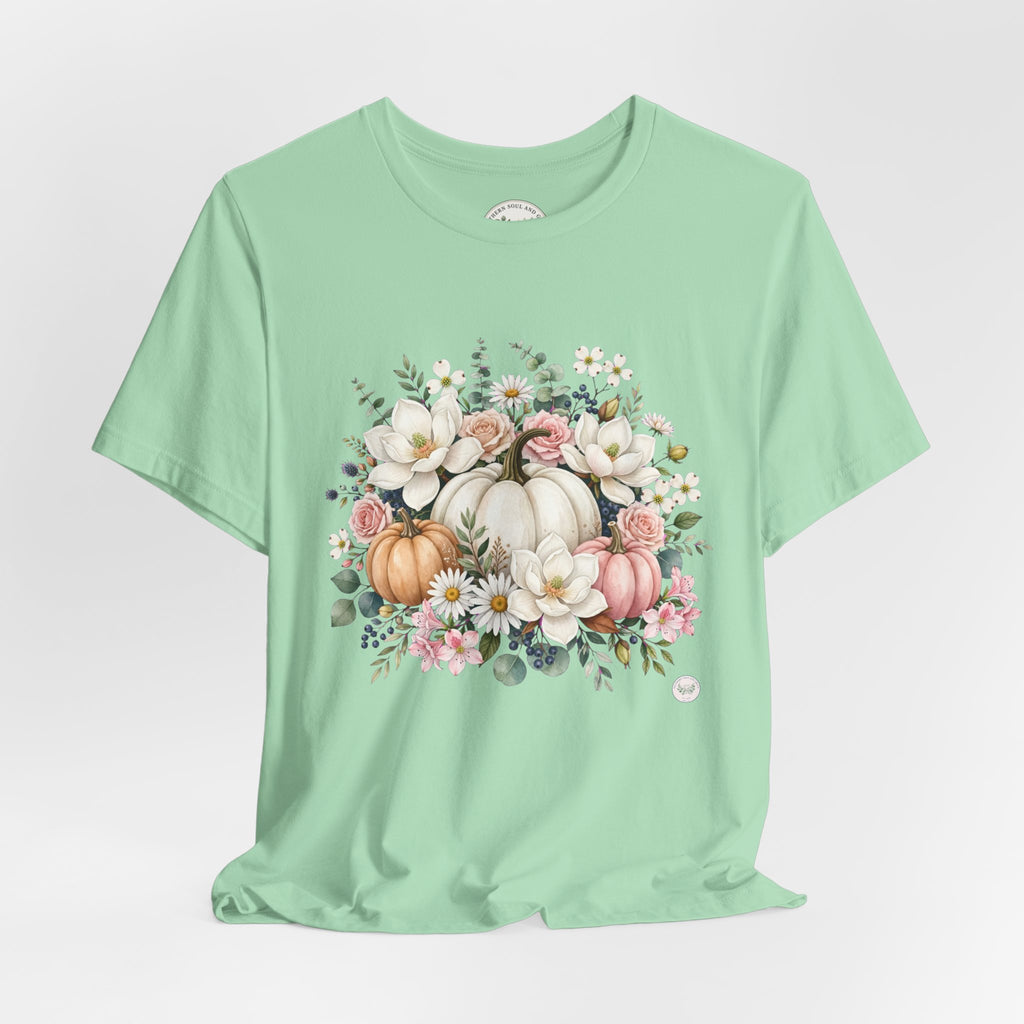Autumn Floral Pumpkin Tee