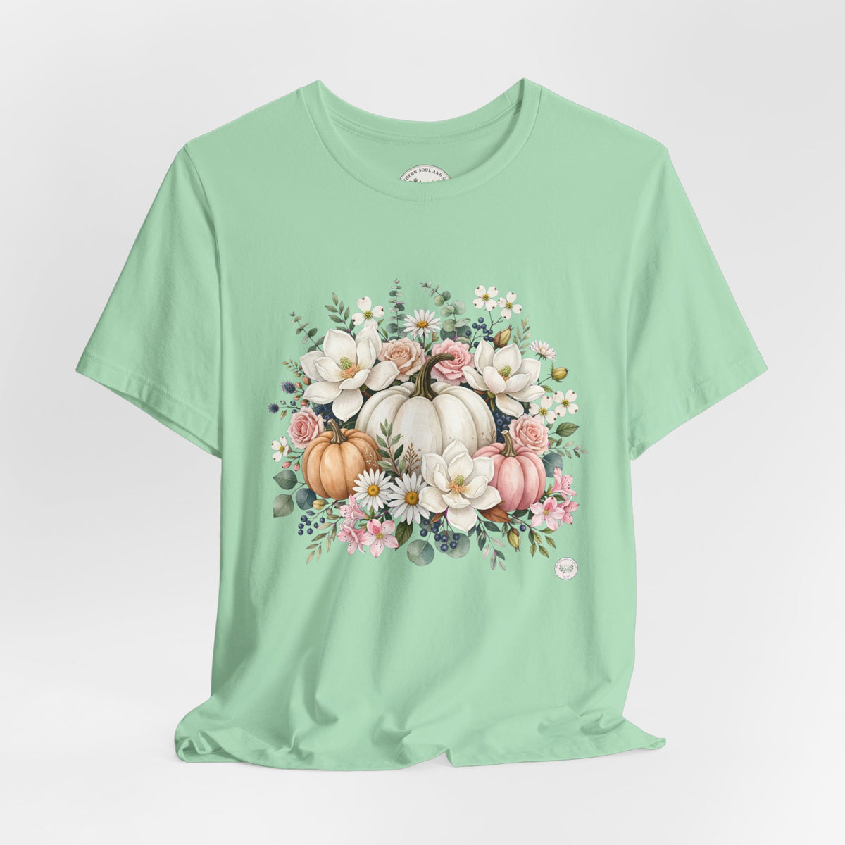 Autumn Floral Pumpkin Tee
