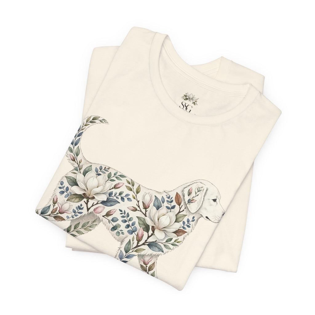 Floral Golden Retriever T‑Shirt — Southern Soul and Grace Graphic Tee