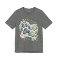 Floral Watercolor Paw Print T-Shirt Southern Soul and Grace