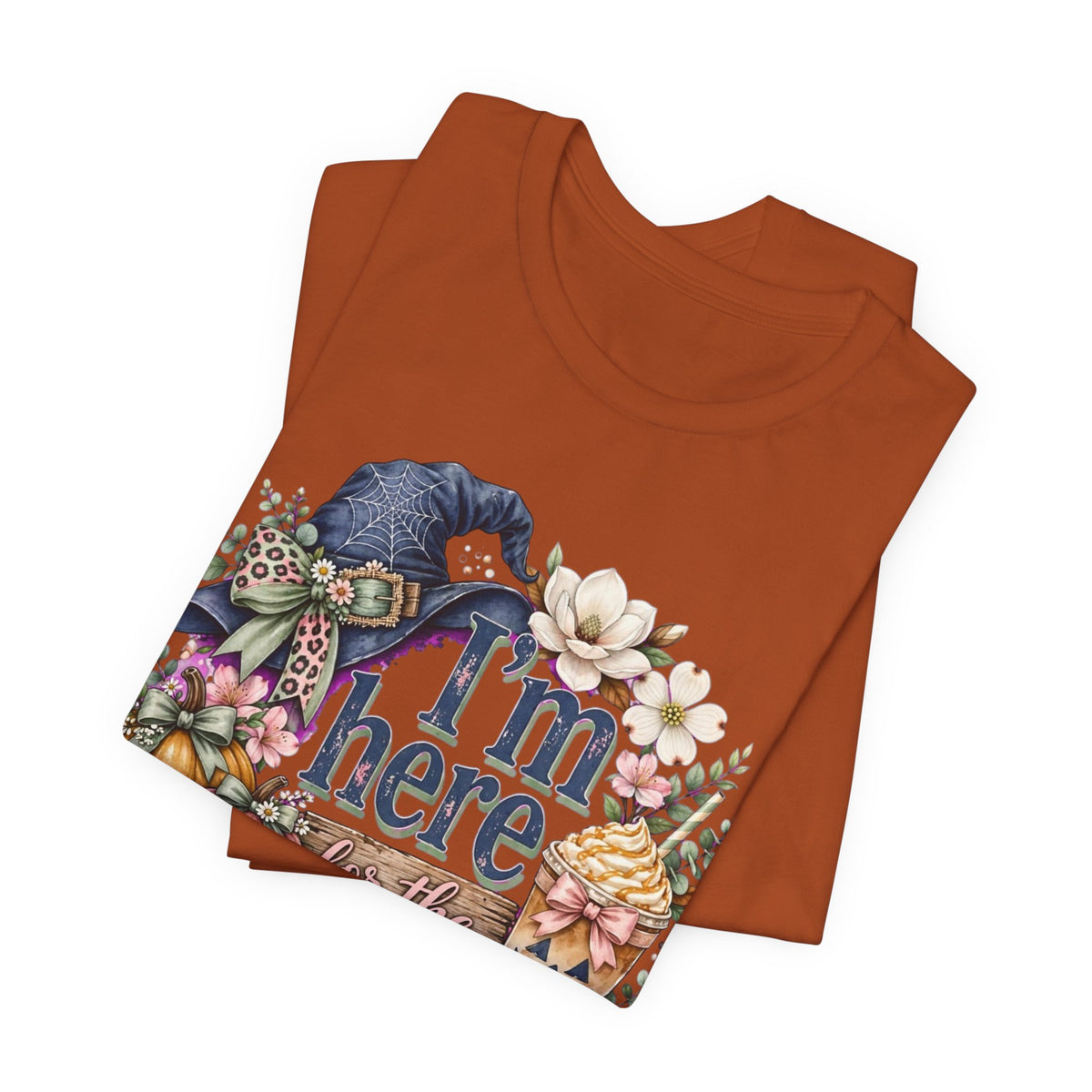 I’m Here for the Treats Tee — Cute Halloween/Autumn Pumpkin Graphic T-Shirt