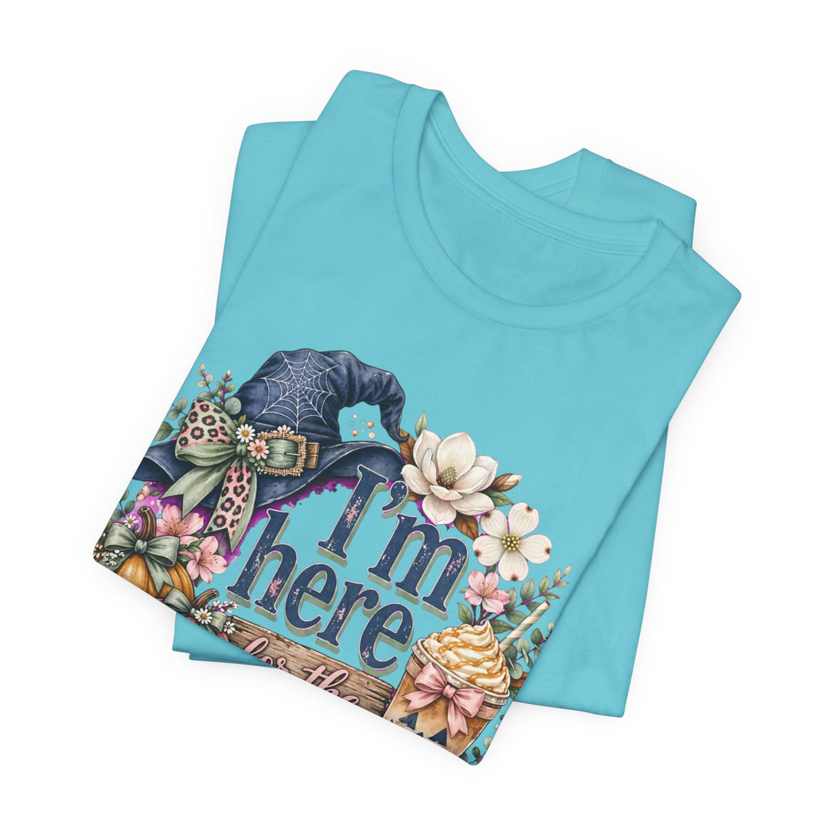 I’m Here for the Treats Tee — Cute Halloween/Autumn Pumpkin Graphic T-Shirt