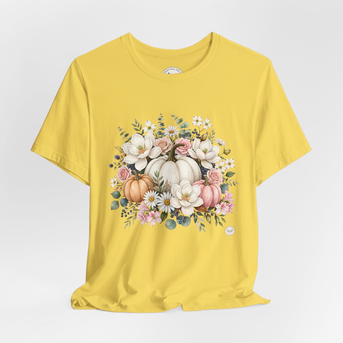 Autumn Floral Pumpkin Tee