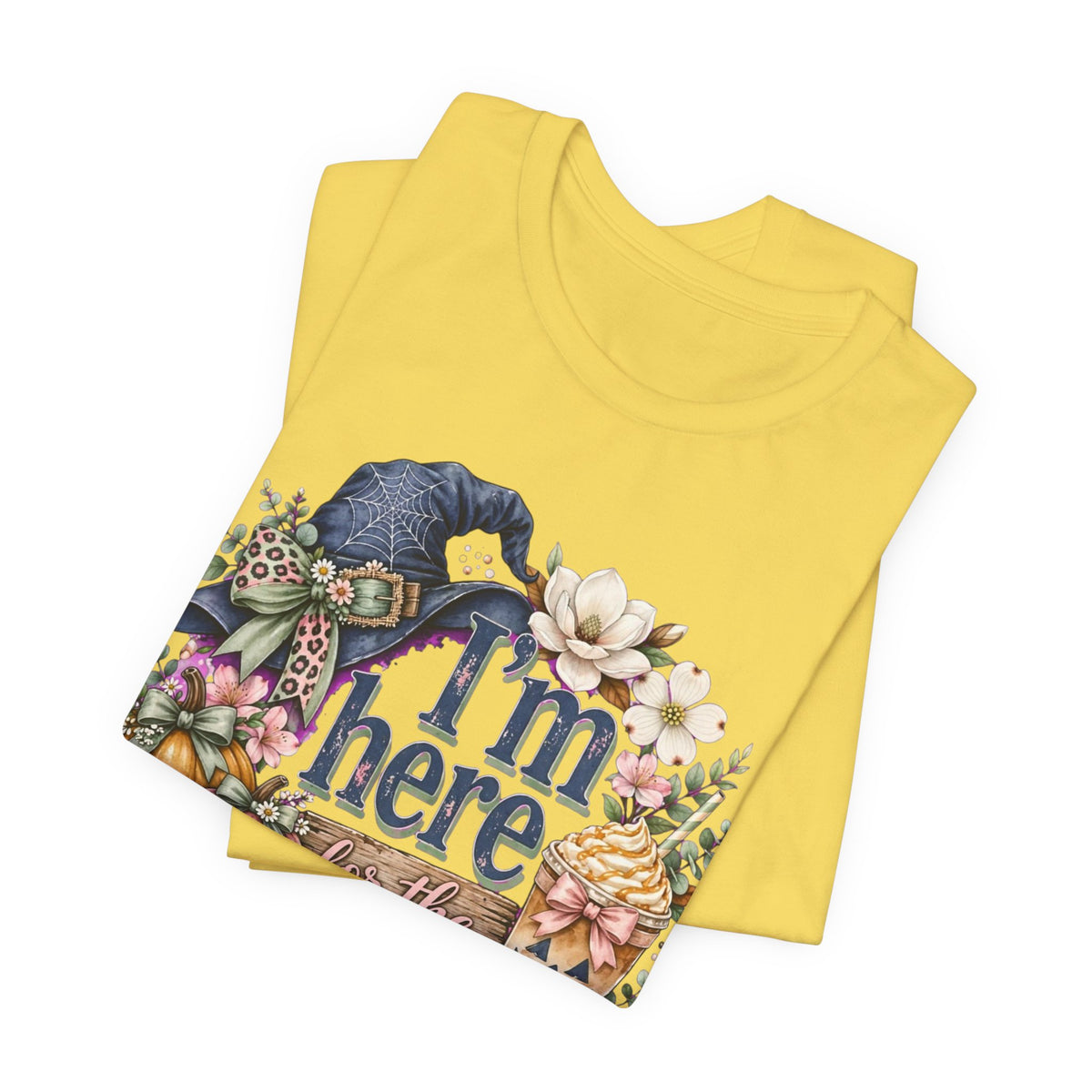 I’m Here for the Treats Tee — Cute Halloween/Autumn Pumpkin Graphic T-Shirt