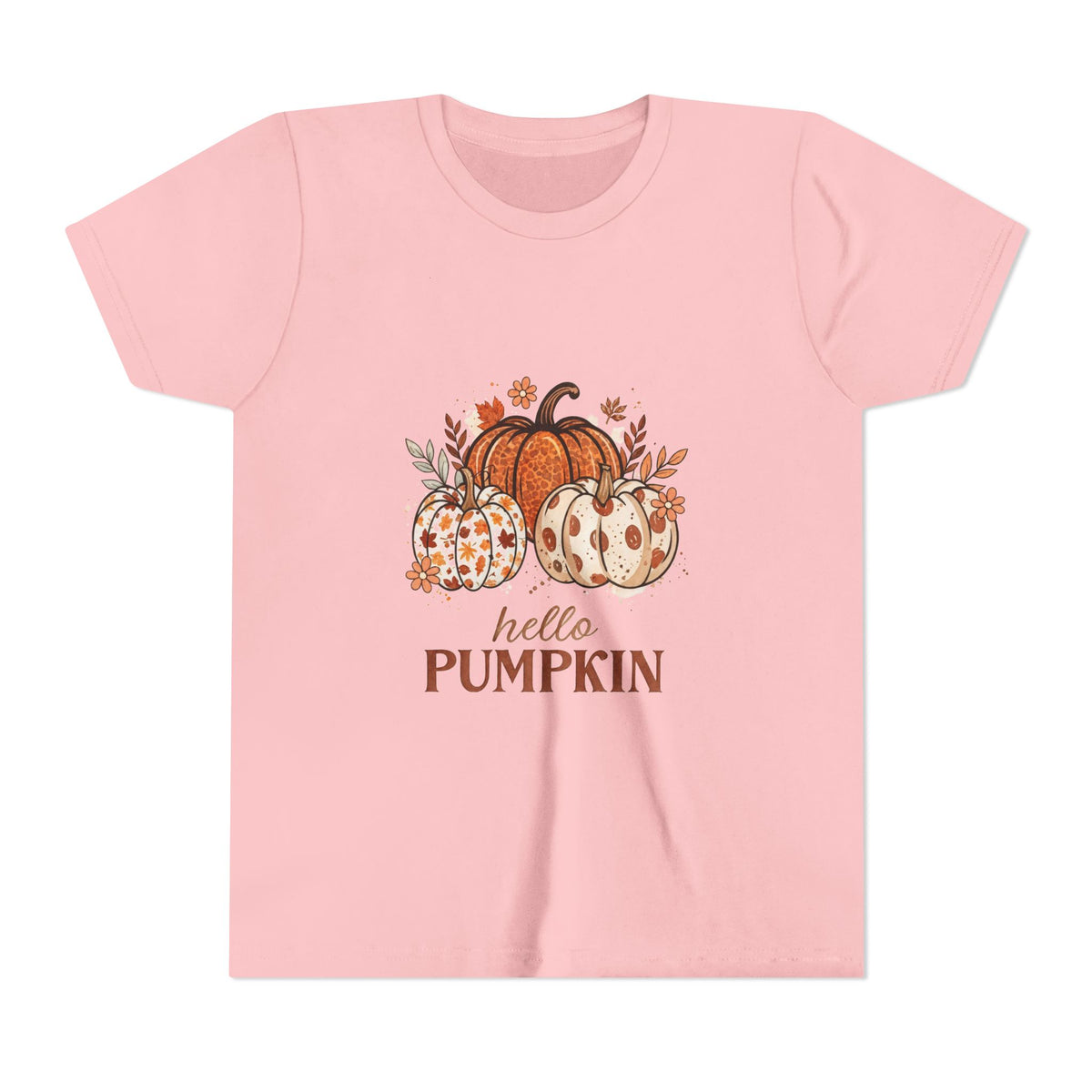 Hello Pumpkin Kids T-Shirt — Fall Pumpkin Tee