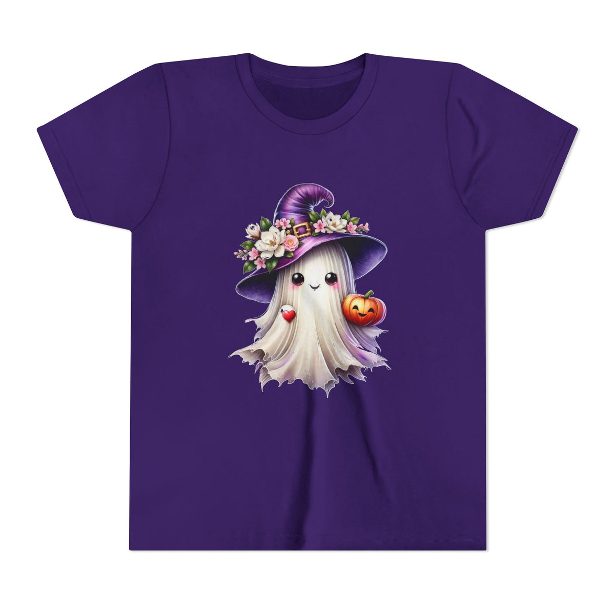 Halloween Ghost Kids T-Shirt — Witch Hat Ghost Tee