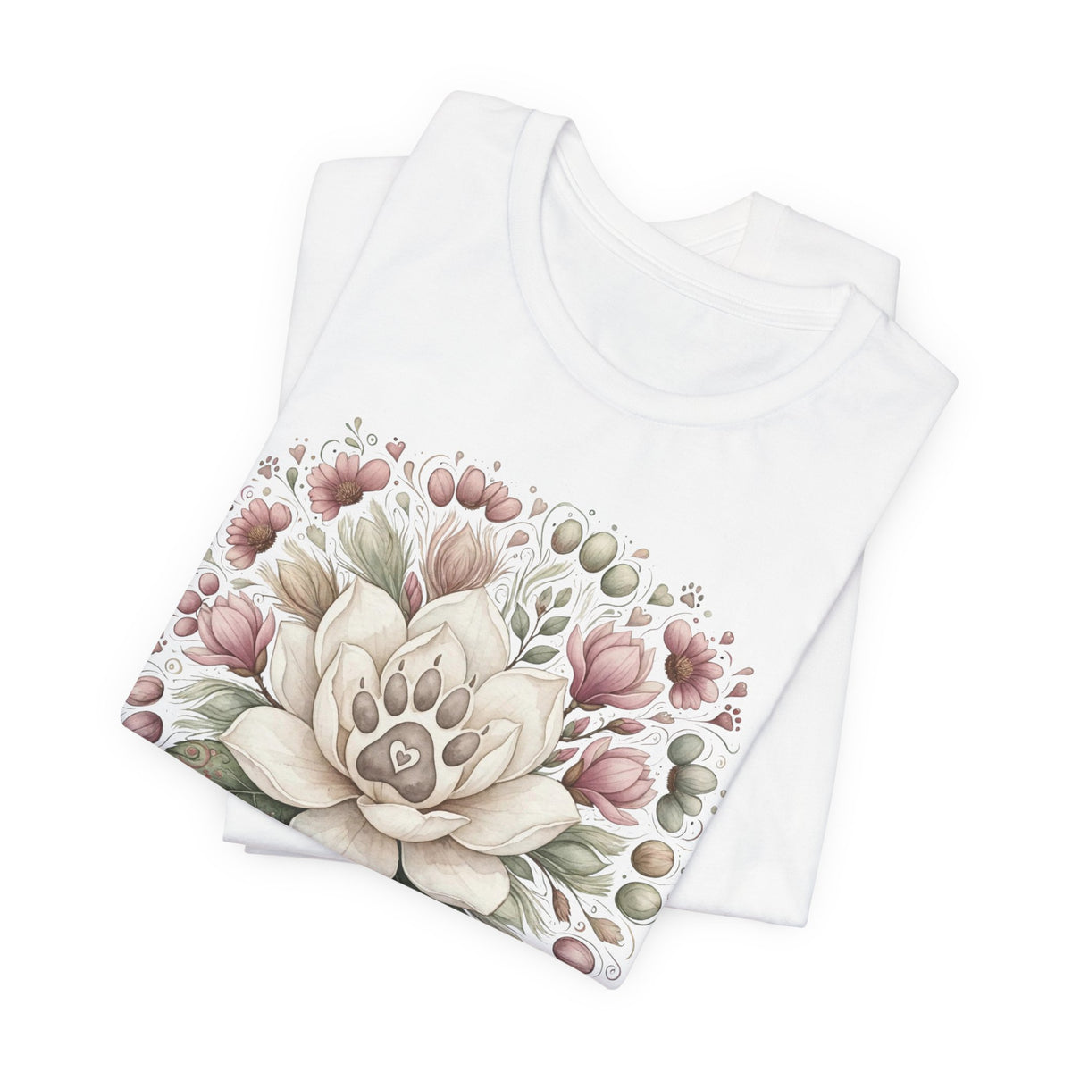 Floral Magnolia Tee — Soft Vintage Botanical Flower Shirt
