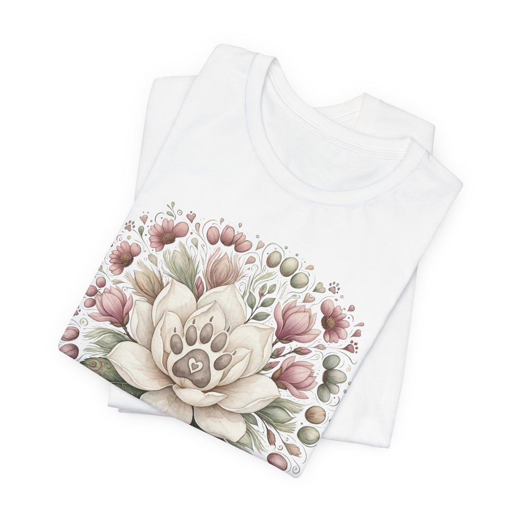 Floral Magnolia Tee — Soft Vintage Botanical Flower Shirt