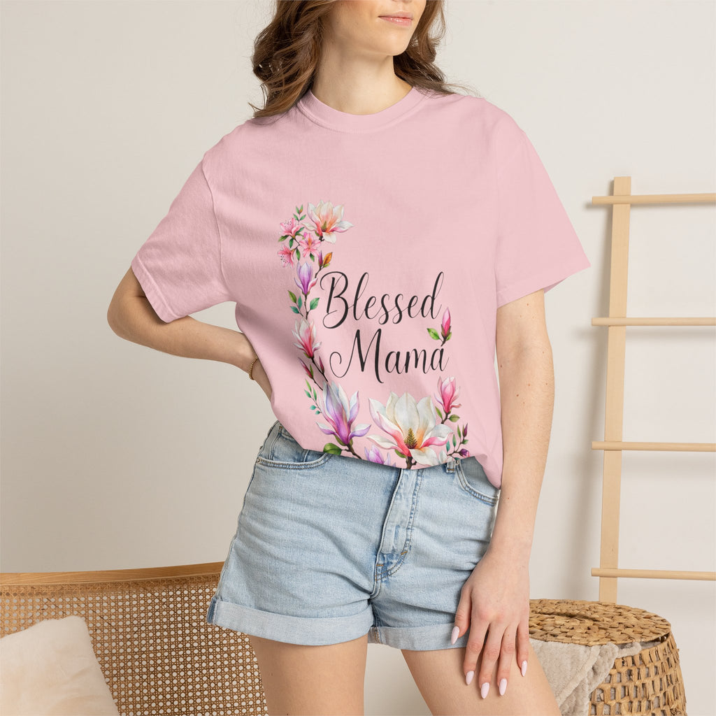 Blessed Mama Floral T-Shirt — Mom Gift, Mother’s Day Tee