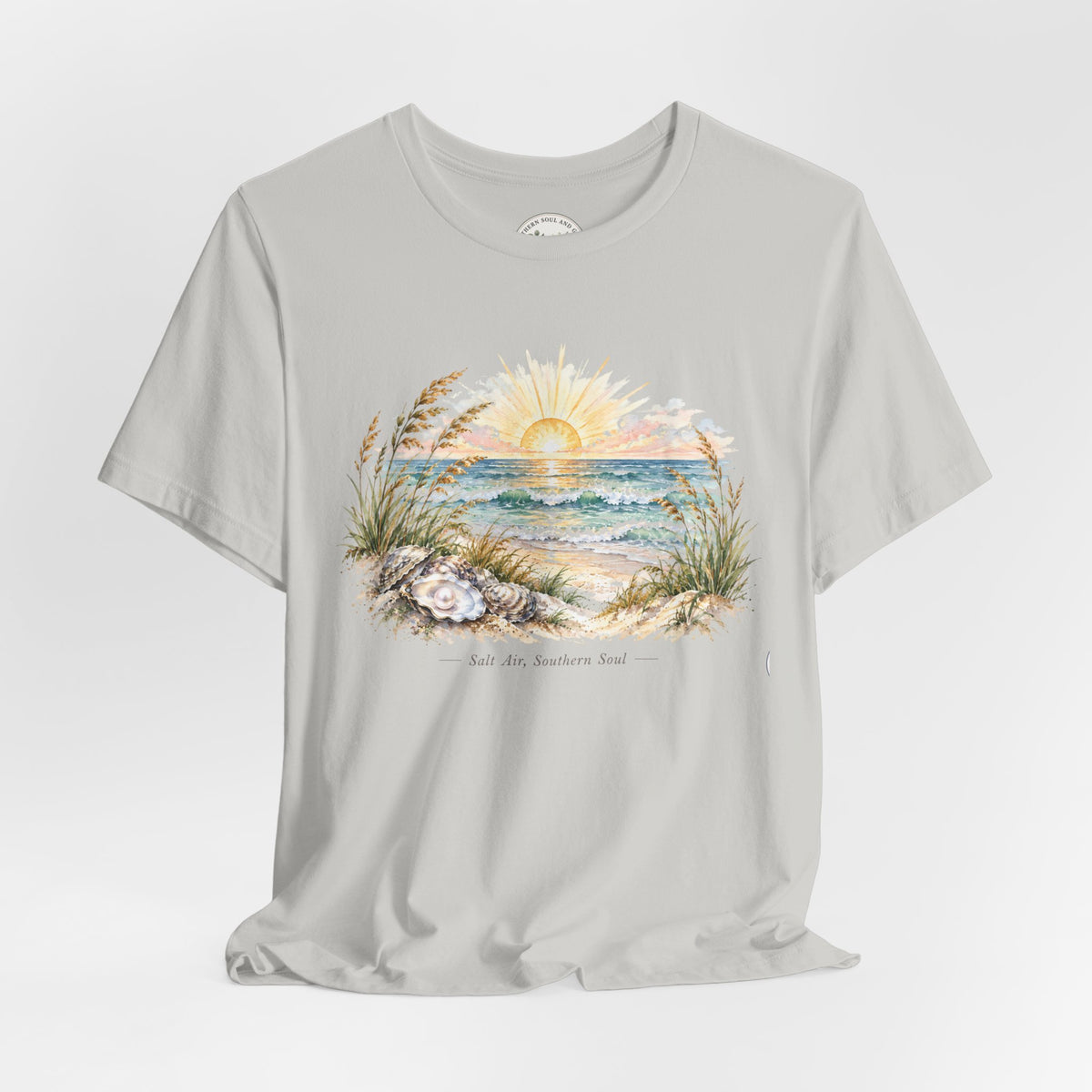 Sunrise Beach Tee — Coastal Ocean Sunset Graphic T-Shirt