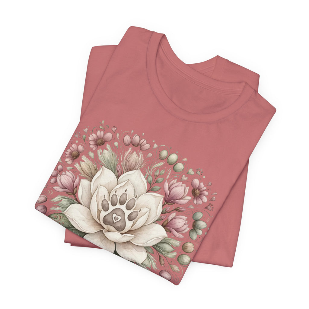 Floral Magnolia Tee — Soft Vintage Botanical Flower Shirt