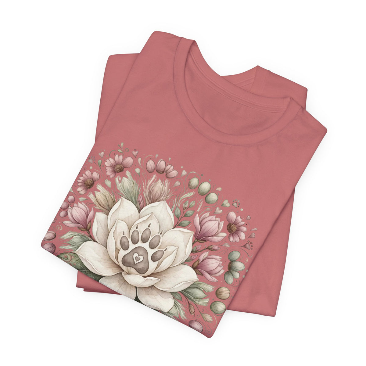 Floral Magnolia Tee — Soft Vintage Botanical Flower Shirt