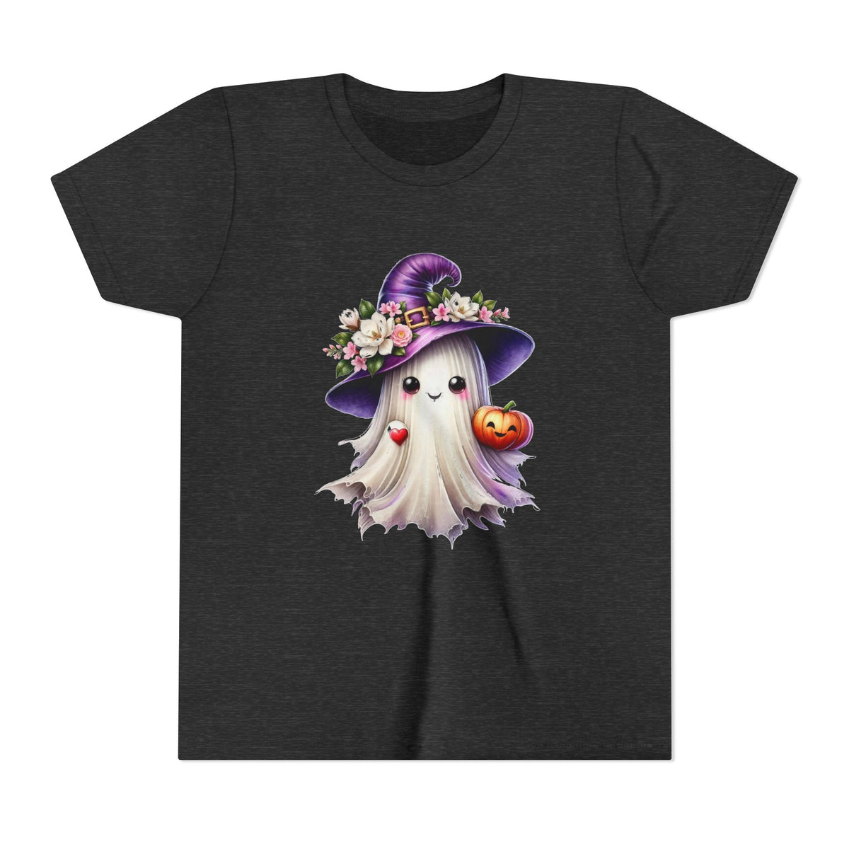 Halloween Ghost Kids T-Shirt — Witch Hat Ghost Tee