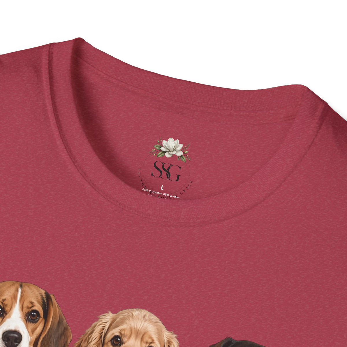 Three Cute Dogs T-Shirt | Beagle Cocker Dachshund Illustration
