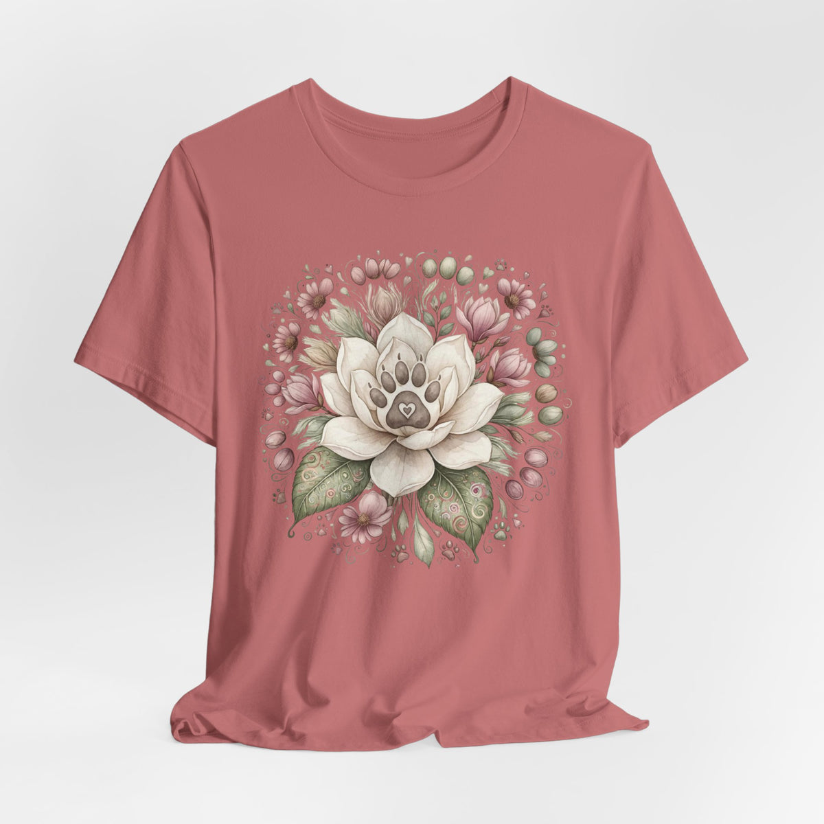 Floral Magnolia Tee — Soft Vintage Botanical Flower Shirt