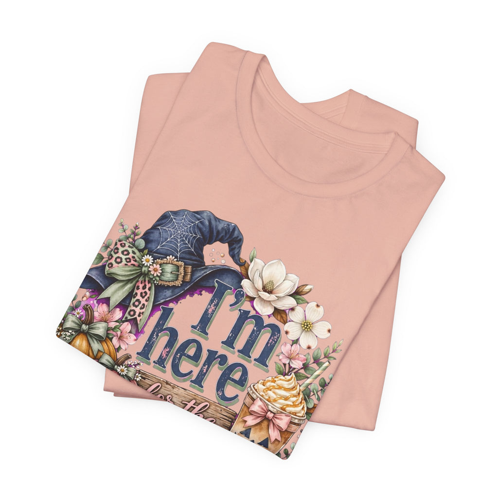 I’m Here for the Treats Tee — Cute Halloween/Autumn Pumpkin Graphic T-Shirt
