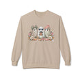Fall Friends Ghost Crewneck Sweatshirt — Cozy Halloween Pumpkin Patch Design