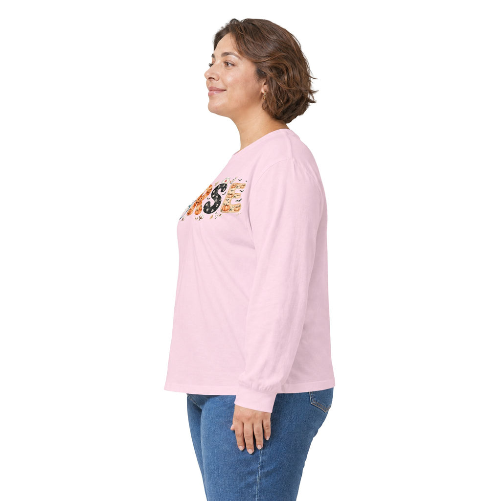 Nurse Floral Print Long Sleeve Tee - Cute Floral 'NURSE' Shirt for Healthcare Gifts