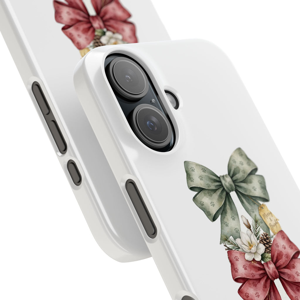 Slim Phone Case — Vintage Bow Trio Floral Design