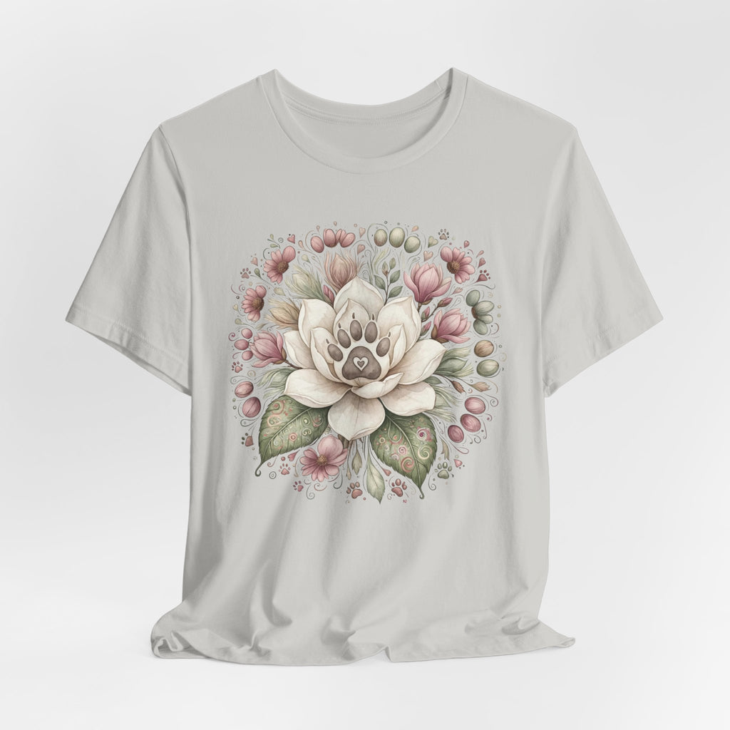 Floral Magnolia Tee — Soft Vintage Botanical Flower Shirt