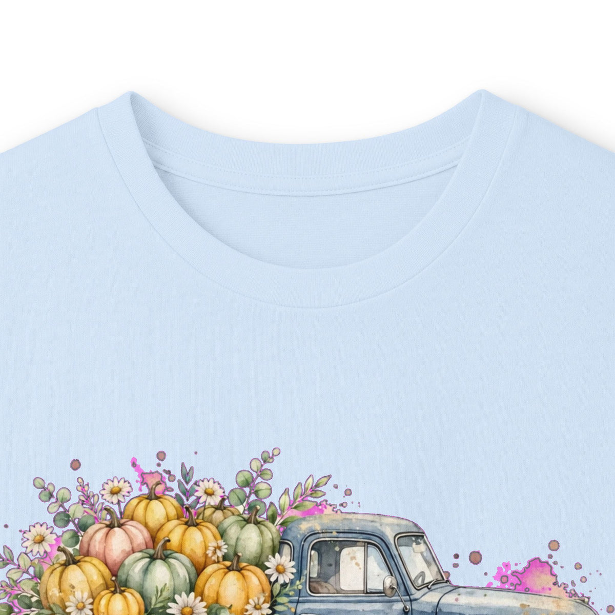 Hello Fall Vintage Truck Long Sleeve Tee