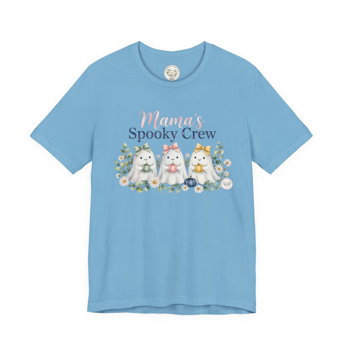 Mama's Spooky Crew T-Shirt — Cute Pastel Halloween Tee for Moms & Kids