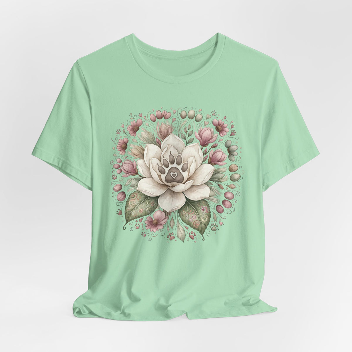 Floral Magnolia Tee — Soft Vintage Botanical Flower Shirt