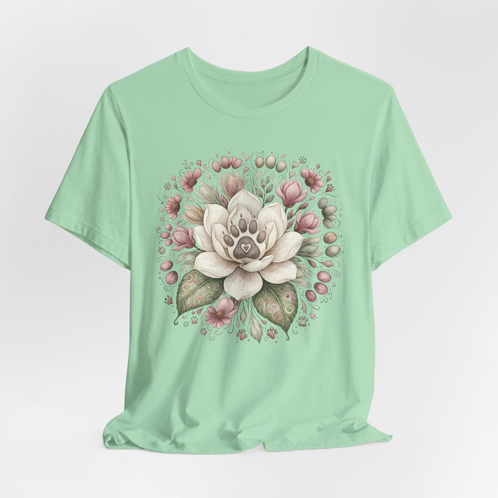 Floral Magnolia Tee — Soft Vintage Botanical Flower Shirt