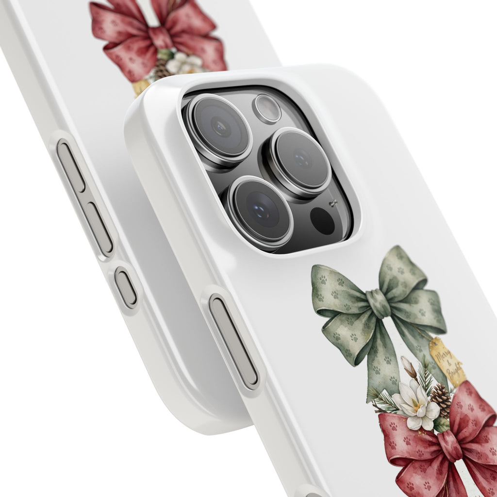 Slim Phone Case — Vintage Bow Trio Floral Design