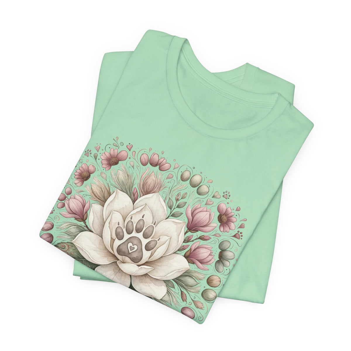 Floral Magnolia Tee — Soft Vintage Botanical Flower Shirt