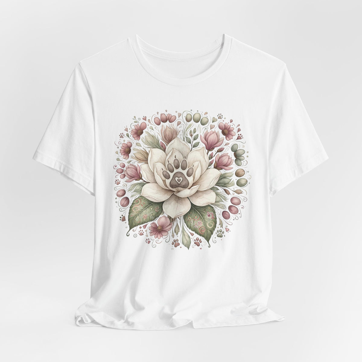 Floral Magnolia Tee — Soft Vintage Botanical Flower Shirt
