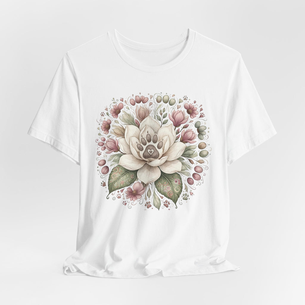 Floral Magnolia Tee — Soft Vintage Botanical Flower Shirt