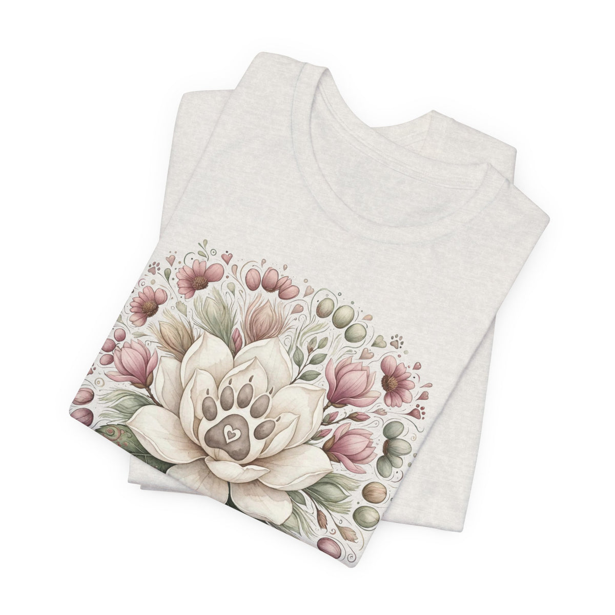 Floral Magnolia Tee — Soft Vintage Botanical Flower Shirt