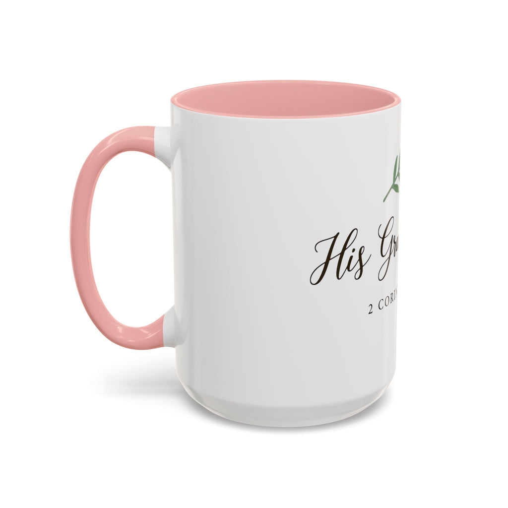 Grace Is Enough Coffee Mug — 2 Corinthians 12:9 Inspirational Christian Gift