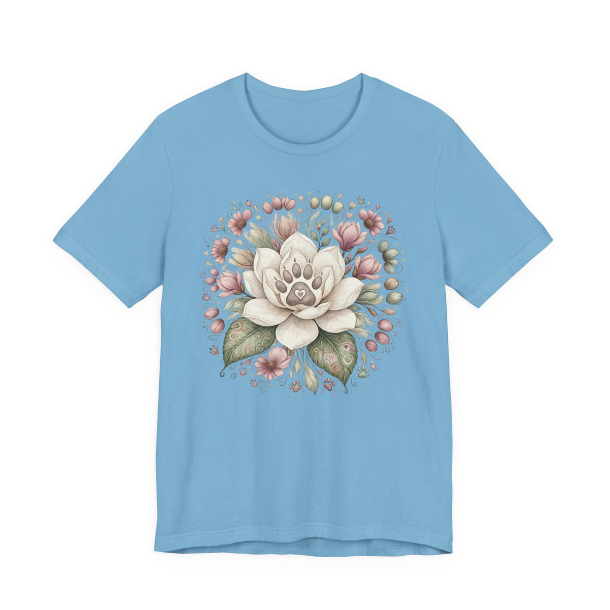 Floral Magnolia Tee — Soft Vintage Botanical Flower Shirt