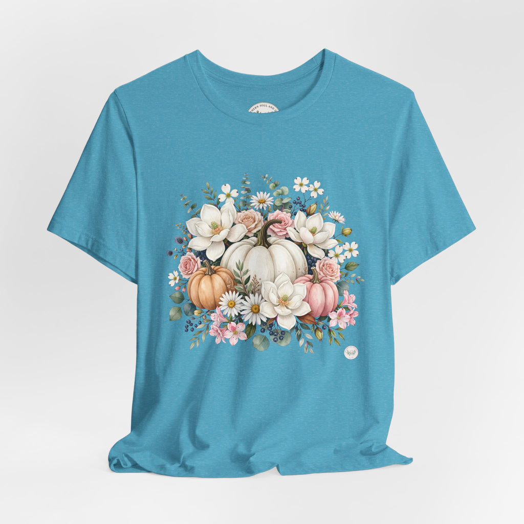Autumn Floral Pumpkin Tee