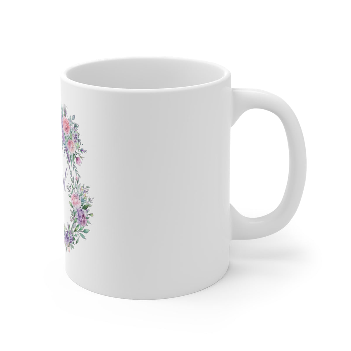 Blessed Floral Mug – 11oz Decorative Coffee Cup