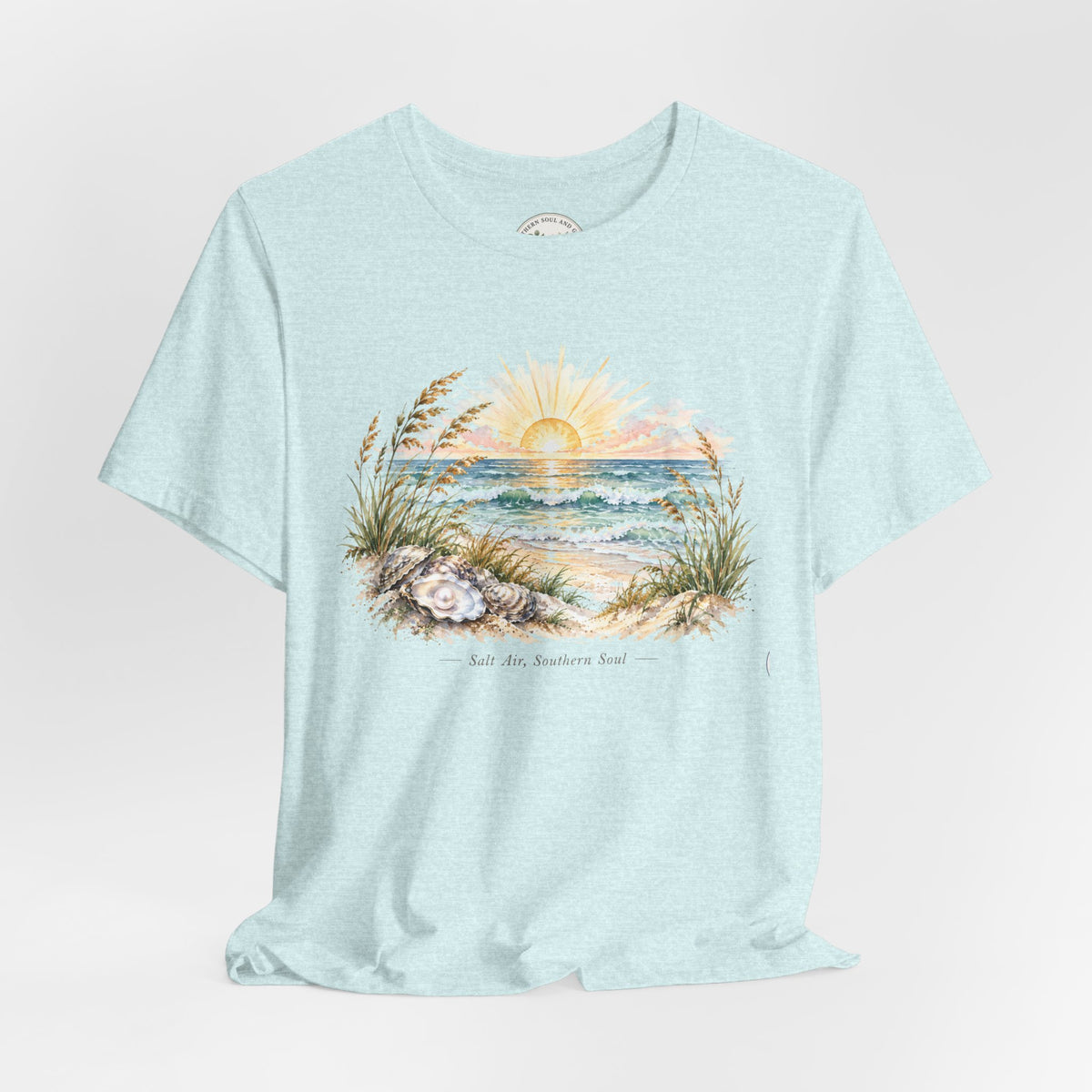 Sunrise Beach Tee — Coastal Ocean Sunset Graphic T-Shirt