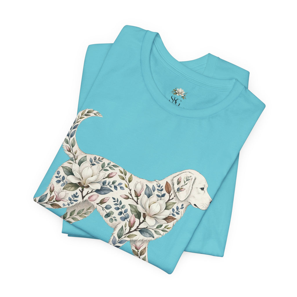 Floral Golden Retriever T‑Shirt — Southern Soul and Grace Graphic Tee