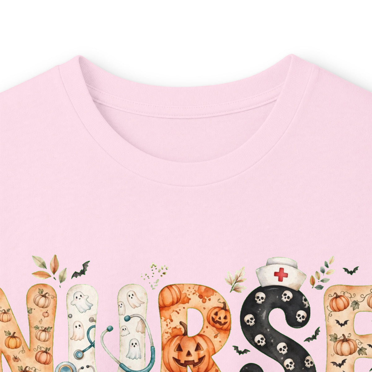 Nurse Floral Print Long Sleeve Tee - Cute Floral 'NURSE' Shirt for Healthcare Gifts