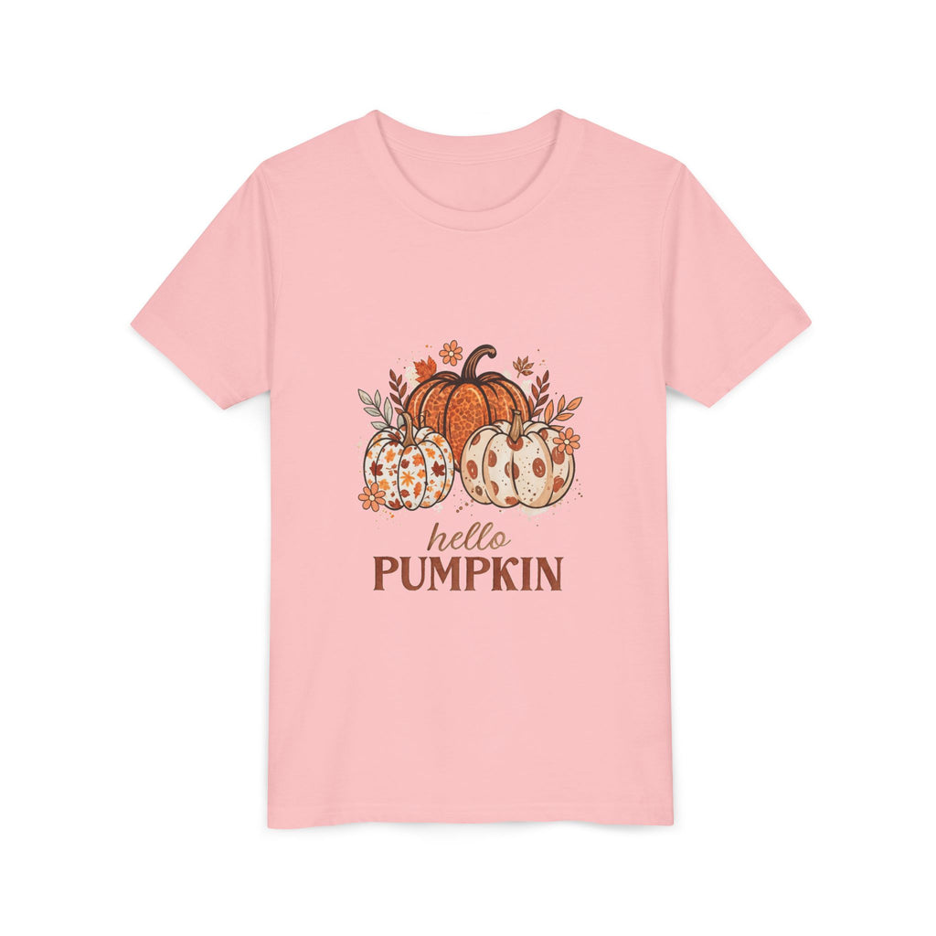 Hello Pumpkin Kids T-Shirt — Fall Pumpkin Tee