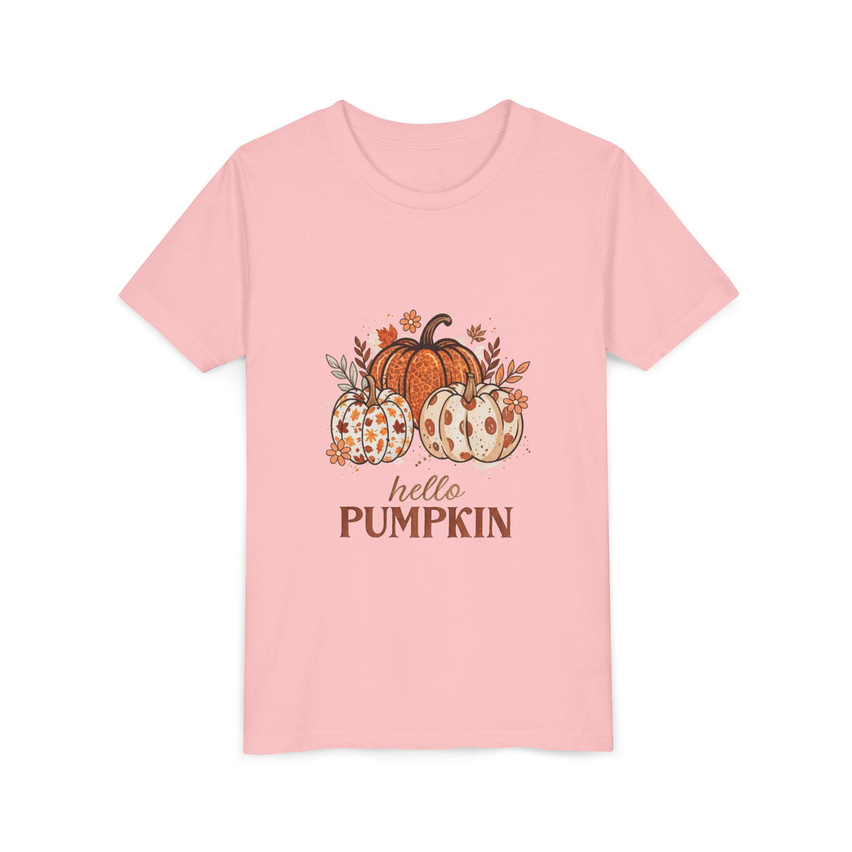 Hello Pumpkin Kids T-Shirt — Fall Pumpkin Tee