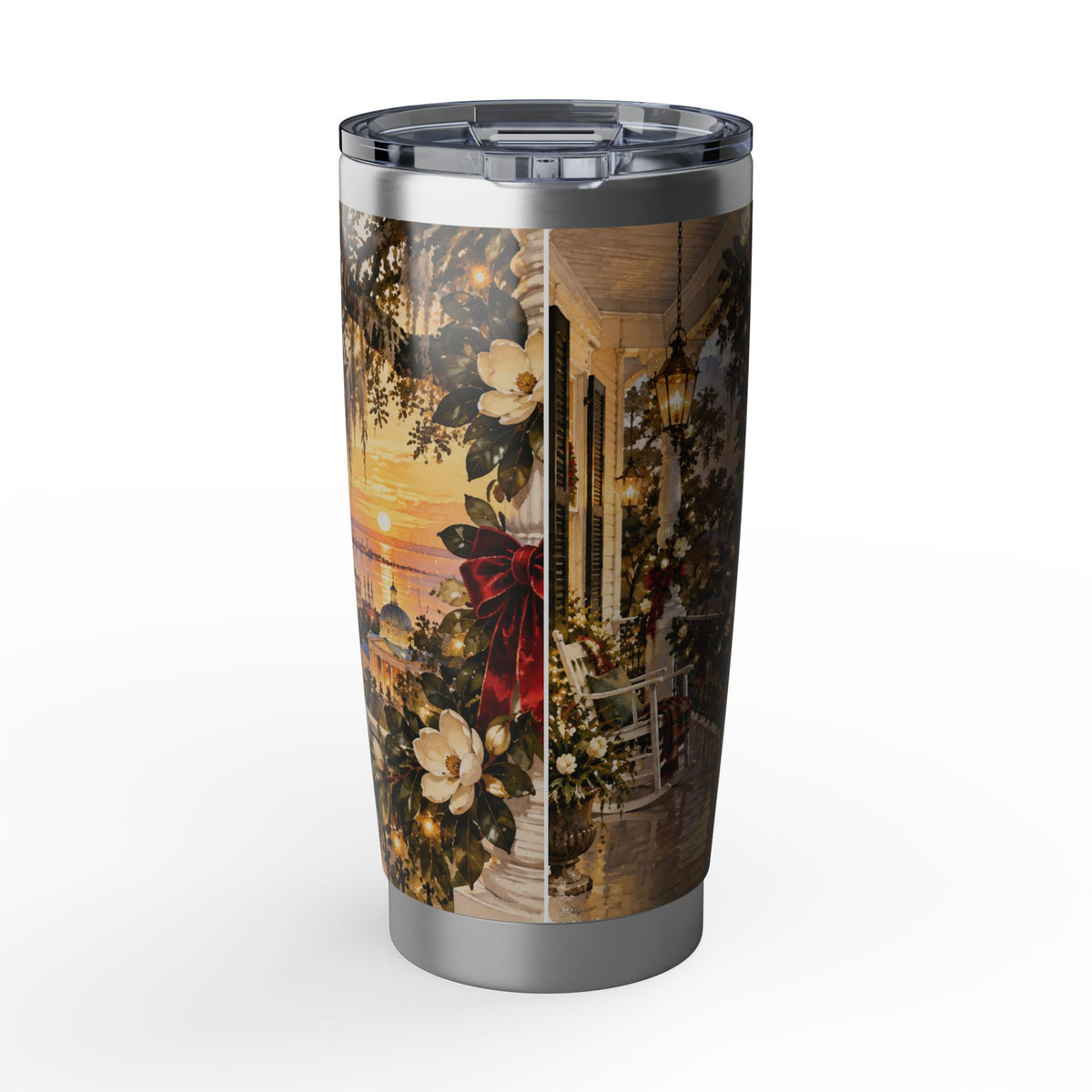 20oz Tumbler Mobile Alabama Holiday Landscape Christmas