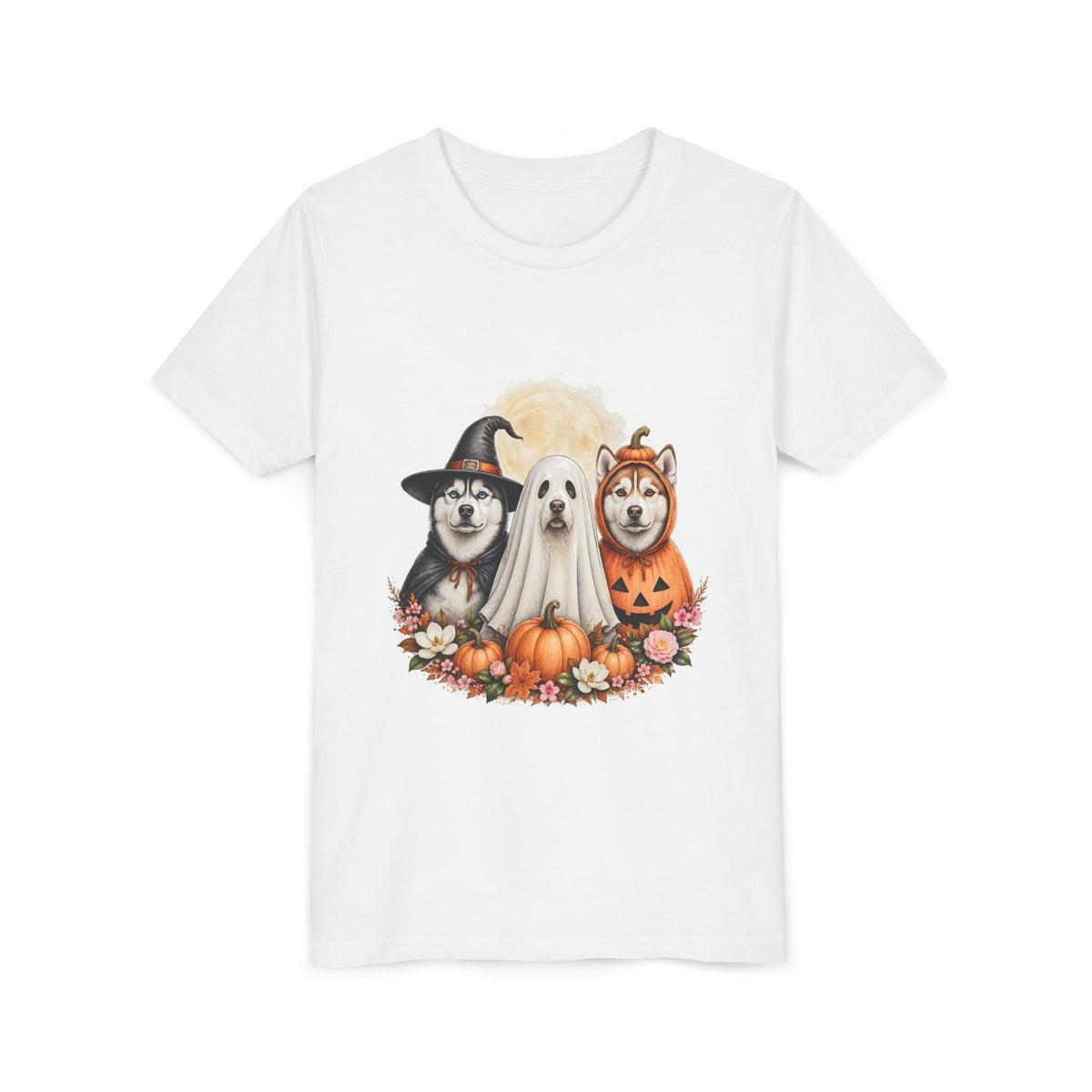 Husky Halloween Kids T-Shirt — Dogs in Costume Tee