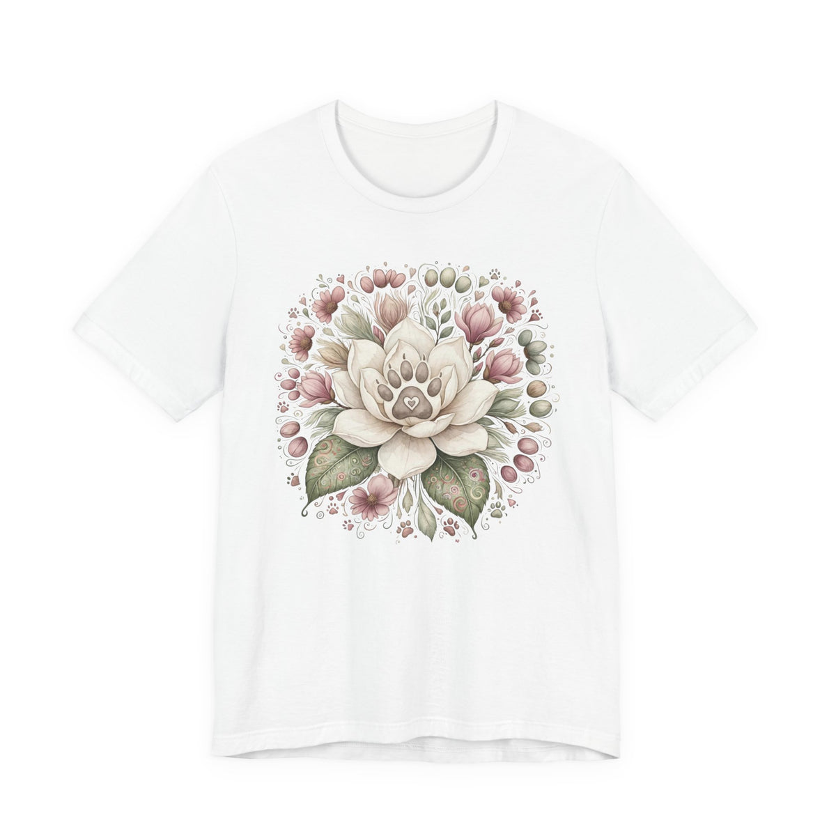 Floral Magnolia Tee — Soft Vintage Botanical Flower Shirt