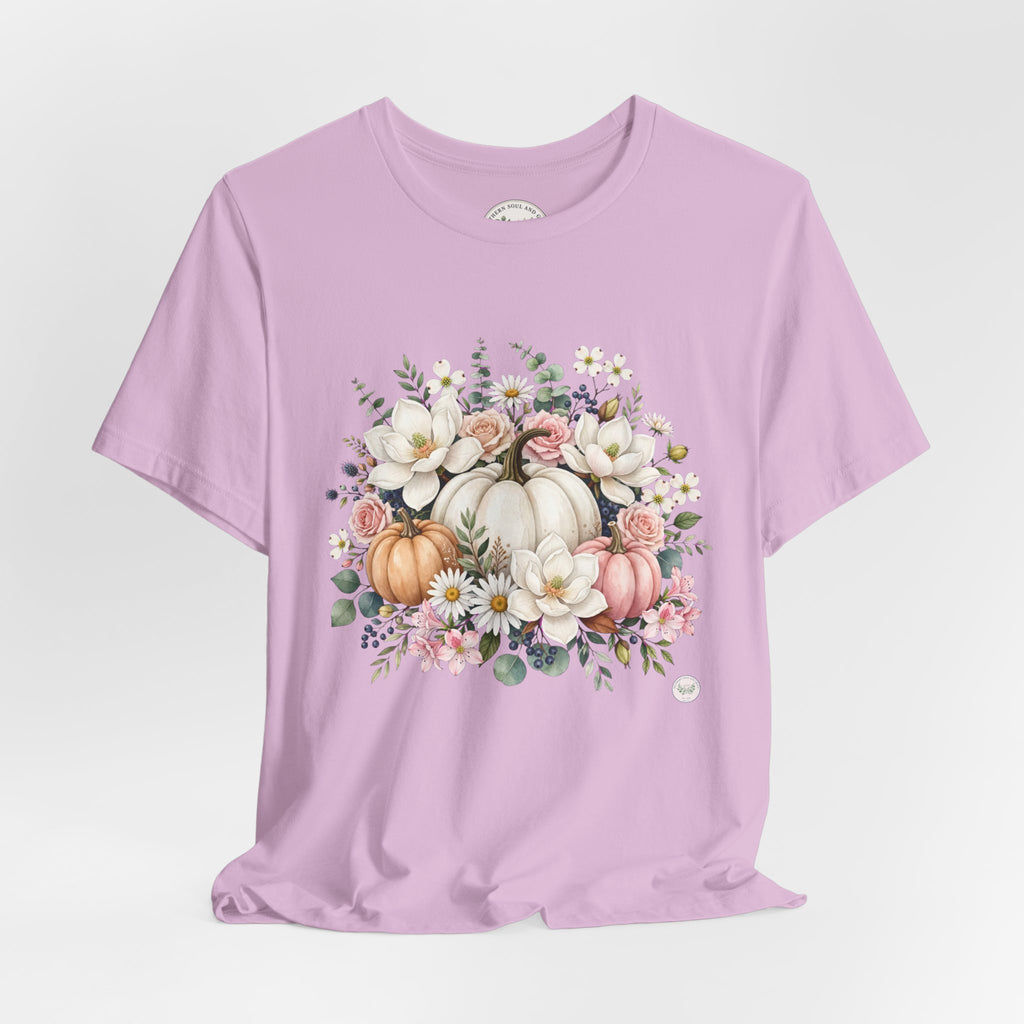 Autumn Floral Pumpkin Tee
