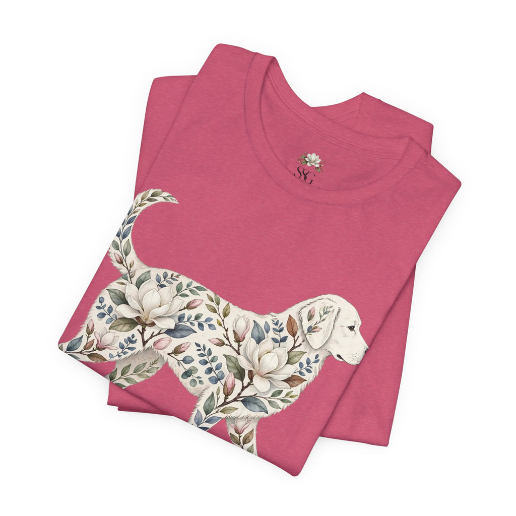 Floral Golden Retriever T‑Shirt — Southern Soul and Grace Graphic Tee