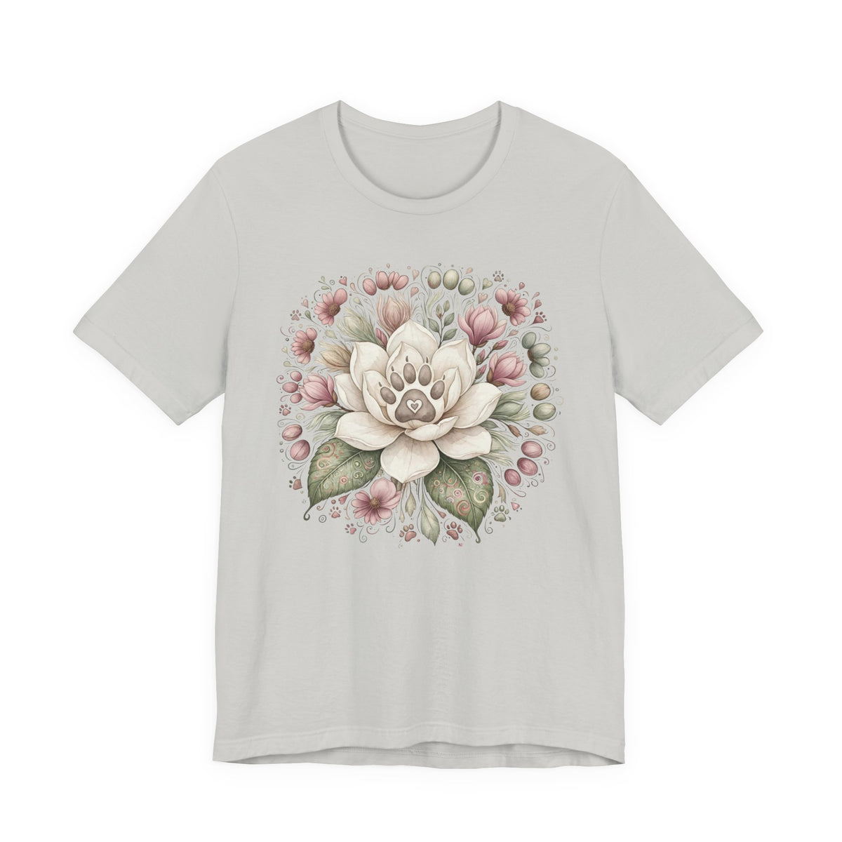 Floral Magnolia Tee — Soft Vintage Botanical Flower Shirt