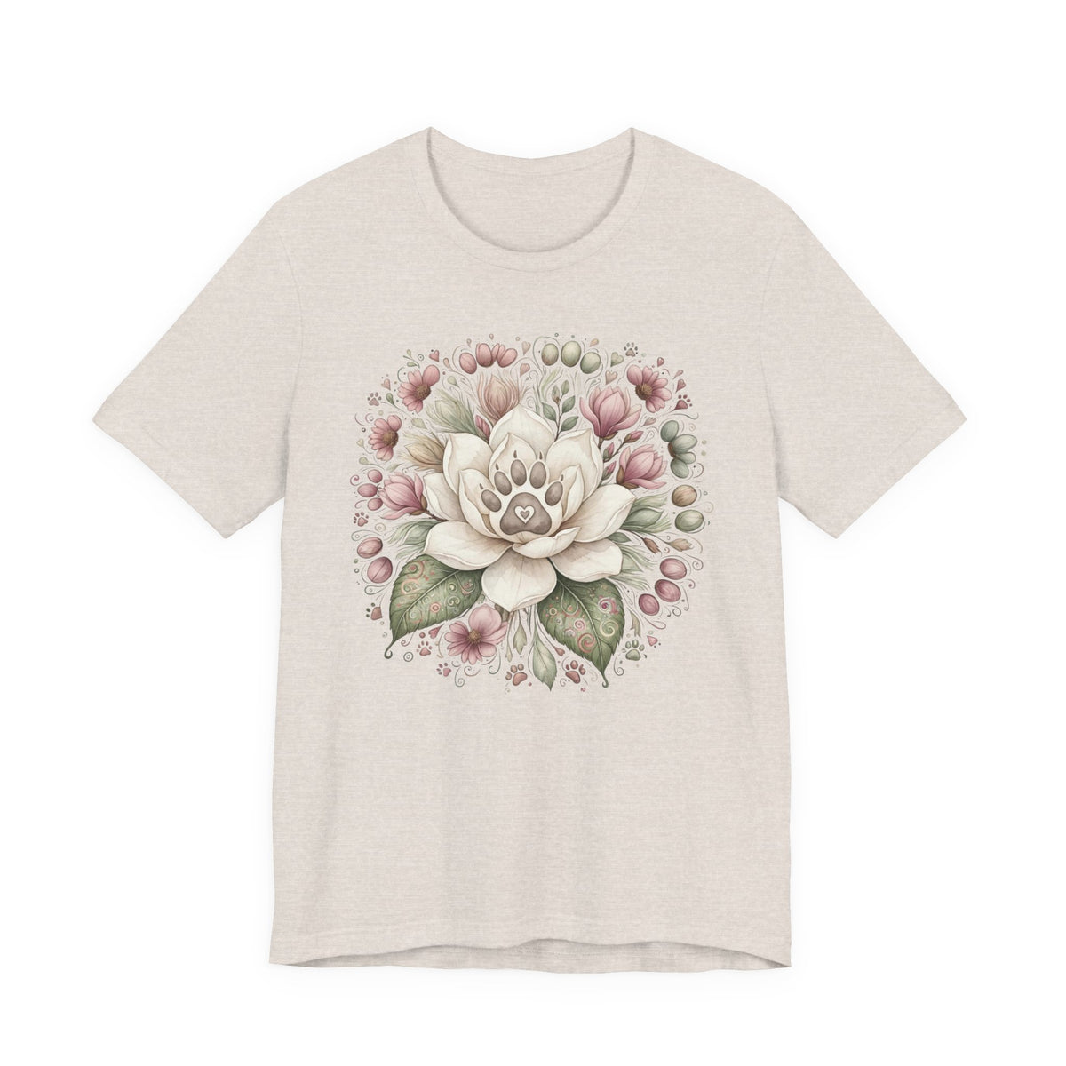 Floral Magnolia Tee — Soft Vintage Botanical Flower Shirt