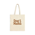 Dog Mama Canvas Tote Bag – Cute Paw Print Shopper for Dog Lovers
